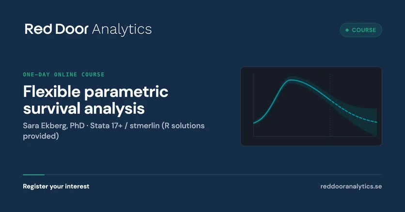 Flexible parametric survival analysis — Red Door Analytics